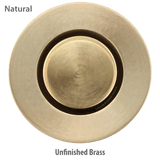 Pop Down® for Tubs, Integral or Contractor-built Overflow