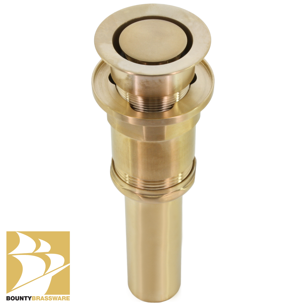 Push Pop-Up Sink Drain Without Overflow — Barclay Products